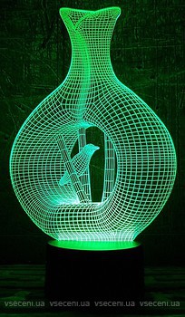 Фото 3D Toys Lamp Птица в клетке