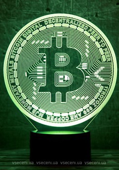 Фото 3D Toys Lamp Bitcoin