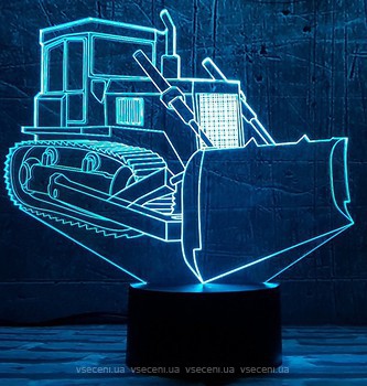 Фото 3D Toys Lamp Бульдозер