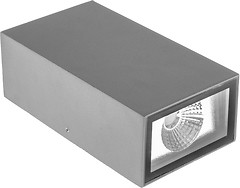 Фото Brille AL-220/2X3W NW COB LED IP65 GY (34-181)