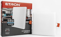 Фото Etron Decor 18W 5000K IP20 квадрат (1-EDP-661)