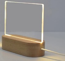 Фото Infinity 3D Note Board Creative LED Night Light Transparent