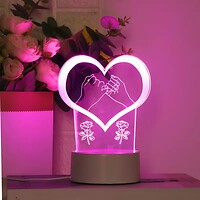 Фото VHG T2 3D LED Сердце Pink