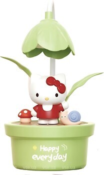 Фото Happy Hello Kitty Цветочный горшок Зеленый (351E)