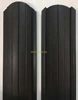 Фото ДомОк Штакетная планка 0.6 мм темно-коричневый (8019) матовый двухсторонний