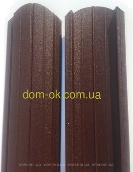 Фото ДомОк Штакетная планка 0.5 мм темно-коричневый (8017) матовый двухсторонний Украина