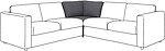 Фото IKEA Vimle секция угловая 893.925.42