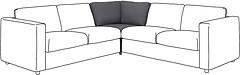 Фото IKEA Vimle секция угловая 893.925.42