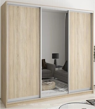 Фото Mebel Star Комбо AL 2ДСП/Зеркало 2200x450x2400
