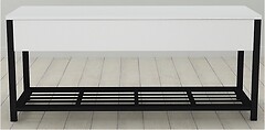 Фото Ferrum-decor Дрейк 1 550x1000x400 черный/белый (FRD-103045/DRE0001)