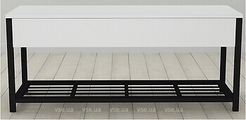 Фото Ferrum-decor Дрейк 1 550x1000x400 черный/белый (FRD-103045/DRE0001)