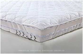 Фото MatroLuxe Наматрасник двухсторонний с угловыми фиксаторами (бязь) 180x190