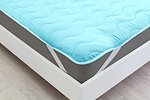 Фото MirSon Наматрасник Eco Light Silk Blue №1725 60x120