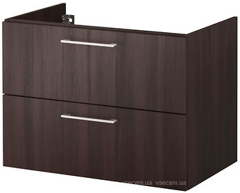 Фото IKEA Godmorgon черно-коричневый (401.986.45)