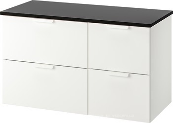 Фото IKEA Godmorgon/Tolken белый/антрацит (392.953.36)