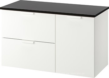 Фото IKEA Godmorgon/Tolken белый/антрацит (292.952.71)