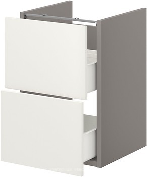 Фото IKEA Enhet белый/серый (393.210.43)