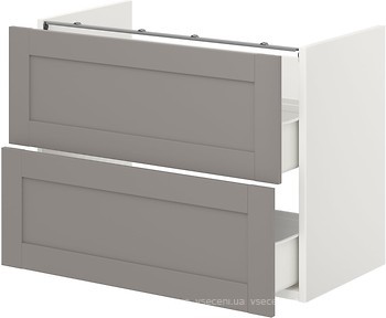 Фото IKEA Enhet серый/белый (593.210.56)