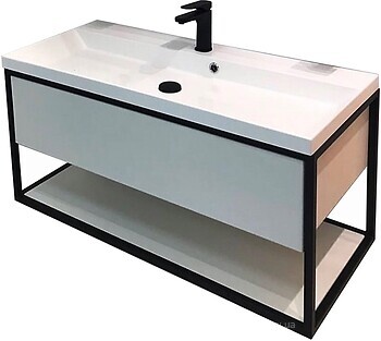 Фото Fancy Marble Mar под умывальник Signe 100 белый/черный