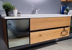 Фото Fancy Marble Meloria под умывальник Margo 150 коричневый/черный