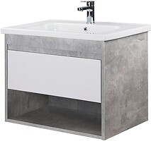 Фото Мойдодыр Осло Loft 70-А бетон/белый матовый
