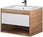 Фото Мойдодыр Осло Wood 80-А дуб крафт/белый матовый