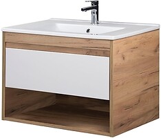 Фото Мойдодыр Осло Wood 80-А дуб крафт/белый матовый