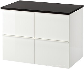 Фото IKEA Godmorgon/Tolken белый/антрацит (294.782.61)
