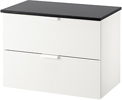 Фото IKEA Godmorgon/Tolken белый/черный (594.824.88)