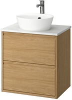 Фото IKEA Angsjon/Kattevik дуб/белый (695.210.50)