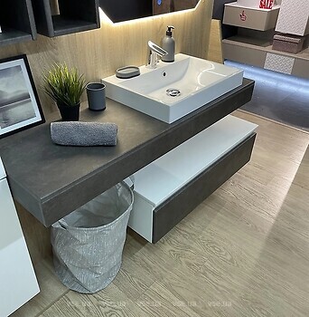 Фото Fancy Marble Goodwin 130 без умывальника белый/черный