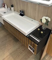 Фото Fancy Marble Milos 480 под умывальник 100 шпон/черный