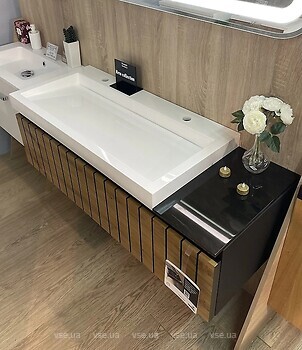 Фото Fancy Marble Milos 480 под умывальник 100 шпон/черный