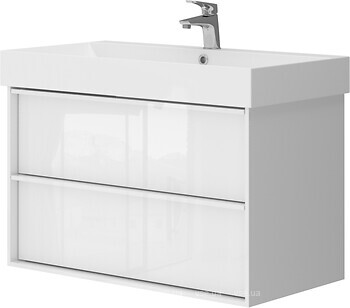 Фото Ювента Quadra Qd-85 белая глянцевая