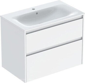 Фото Geberit Selnova Square Slim Rim белый глянец (504.139.01.1)
