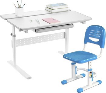 Фото FunDesk Colore Grey + Детский стул SST3 Blue