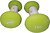 Фото LiveUp Vinyl Dumbbell Egg Head-2x2 kg Green (LS2001-2)