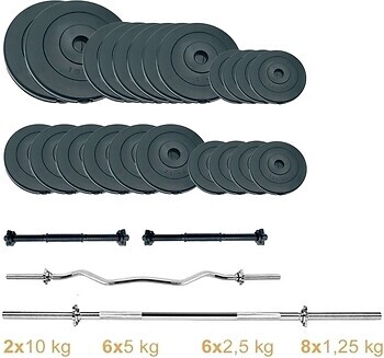 Фото Newt Набор штанг + гантели Gym Set 2 Rock Pro 90 кг (NE-PL-SET2-90)