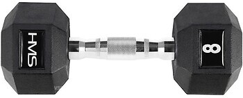 Фото HMS Гантель резиновая Hex Pro 8 кг
