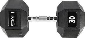 Фото HMS Гантель резиновая Hex Pro 30 кг