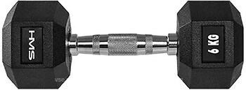 Фото HMS Гантель резиновая Hex Pro 6 кг