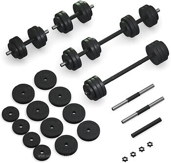 Фото Fit-On Гантели с функцией штанги 2 в 1 28 кг (2020-0003)