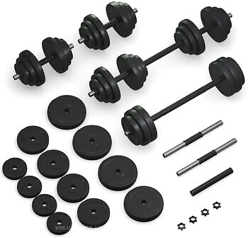 Фото Fit-On Гантели с функцией штанги 2 в 1 38 кг (2020-0008)