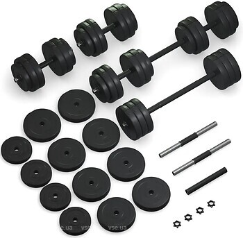 Фото Fit-On Гантели с функцией штанги 2 в 1 53 кг (2020-0011)