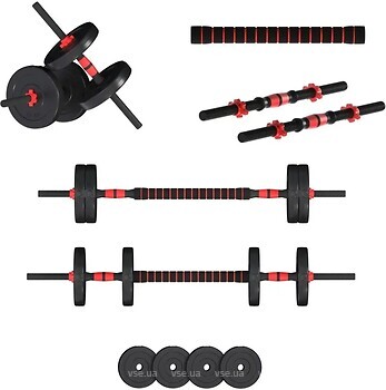 Фото Fit-On Гантели с функцией штанги 2 в 1 Pro 13 кг (2040-0013)