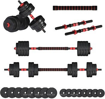 Фото Fit-On Гантели с функцией штанги 2 в 1 Pro 32 кг (2040-0032)