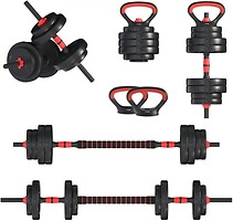 Фото Fit-On Гантели с функцией штанги 6 в 1 18 кг (2030-0018)