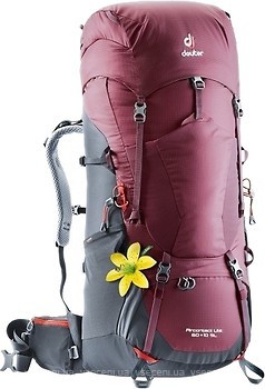 Фото Deuter Aircontact Lite 60+10 SL red/grey (maron/graphite)