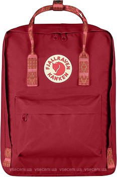 Фото Fjallraven Kanken 16 red (deep red/folk pattern)