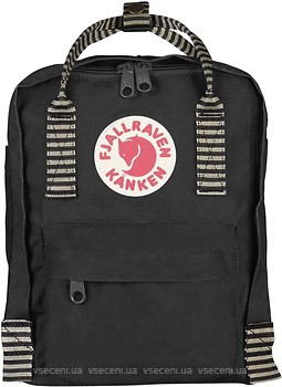 Фото Fjallraven Kanken Mini 7 black (black/striped)